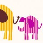 Cute Elephant Wall decals for Children